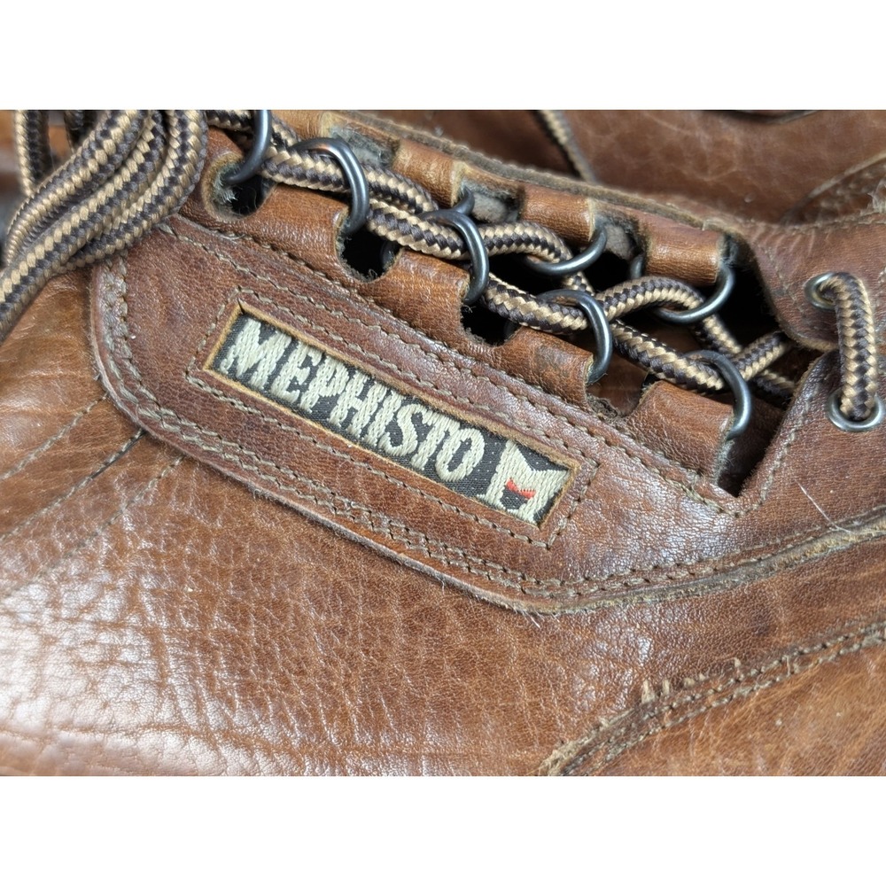 MEPHISTO 'MATCH' MENS BROWN FULL GRAIN LEATHER WALKING SHOES SIZE 11.5 $425 - Picture 14 of 14